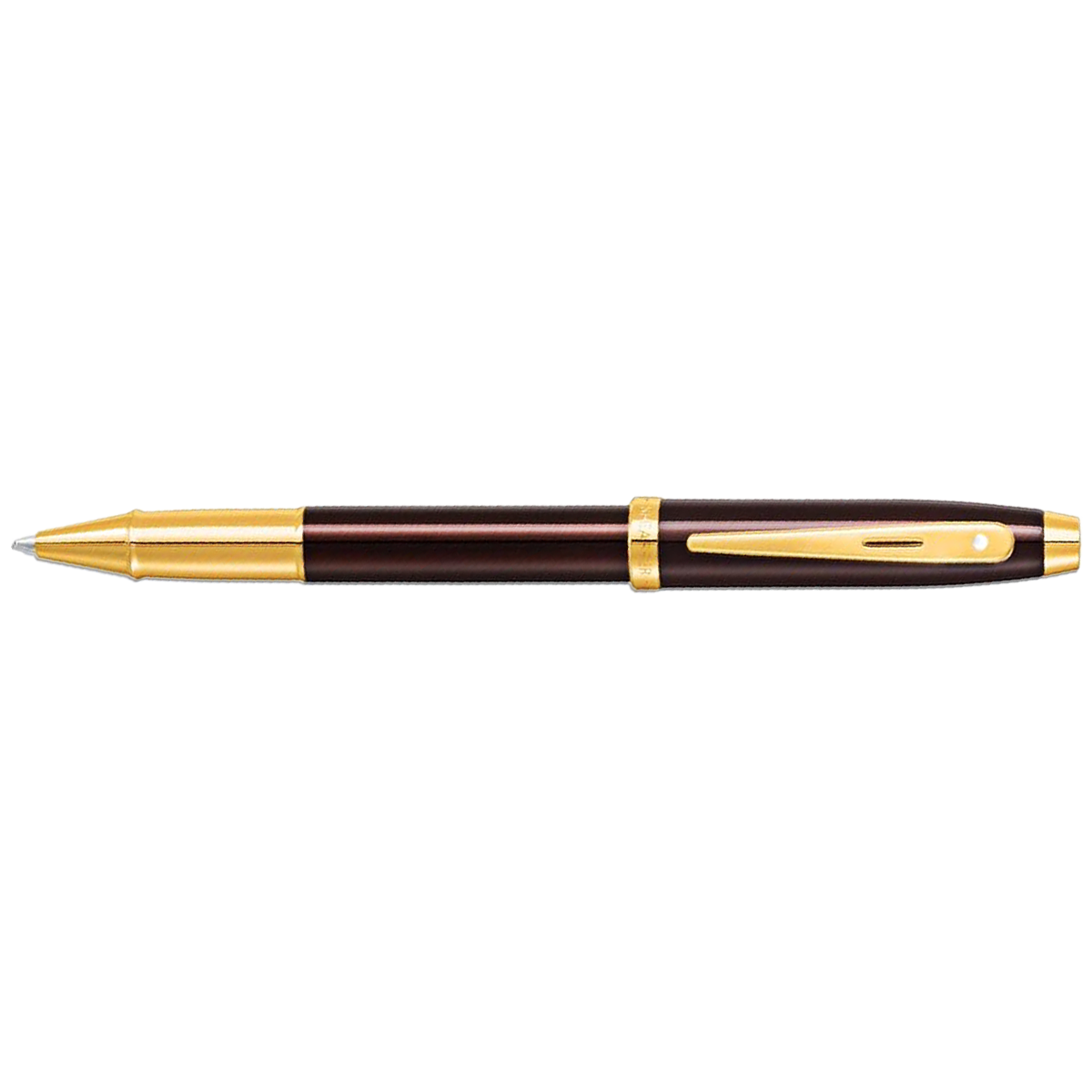 Sheaffer 100 Rollerball Pen - Coffee Brown Lacquer - Gold Trim-Pen Boutique Ltd