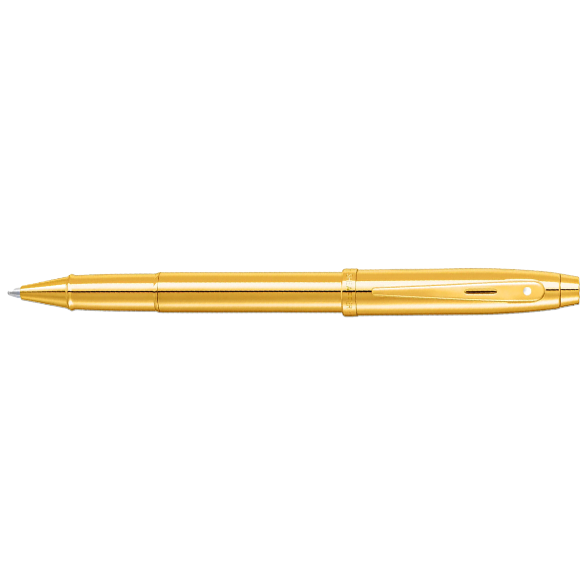 Sheaffer 100 Rollerball Pen - Glossy PVD Gold - Gold Trim-Pen Boutique Ltd