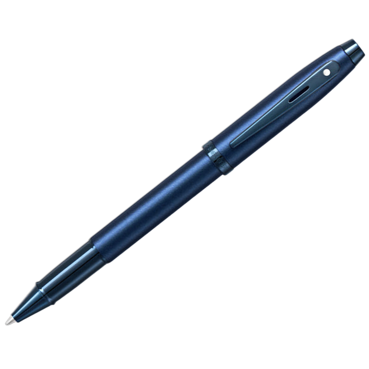 Sheaffer 100 Rollerball Pen - Satin Blue Lacquer - Blue Trim-Pen Boutique Ltd