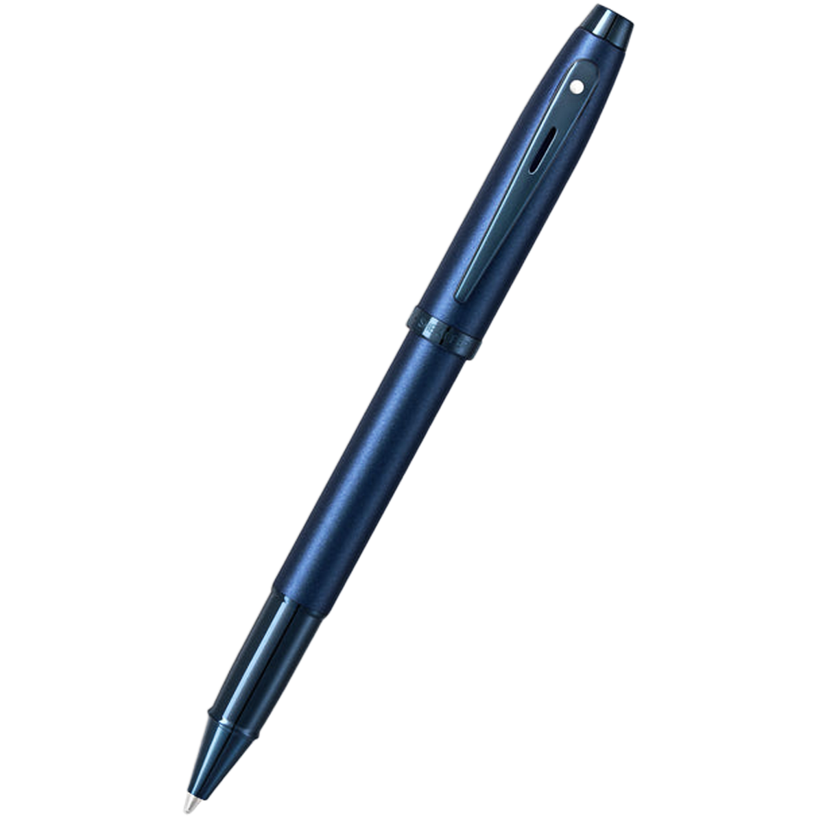 Sheaffer 100 Rollerball Pen - Satin Blue Lacquer - Blue Trim-Pen Boutique Ltd