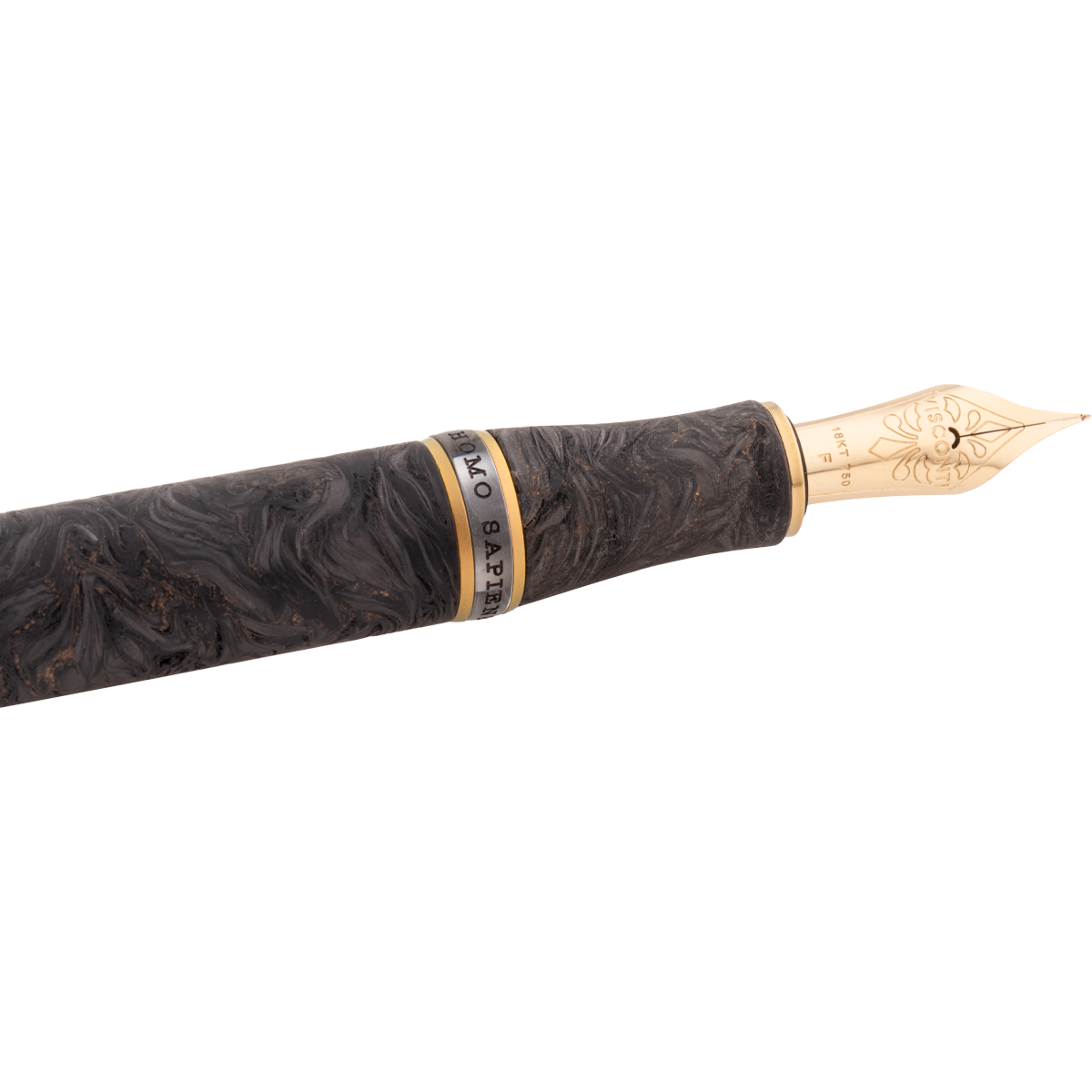 Visconti Homo Sapiens Carbon Moiré Fountain Pen - 18k Nib (Limited Edition)-Pen Boutique Ltd