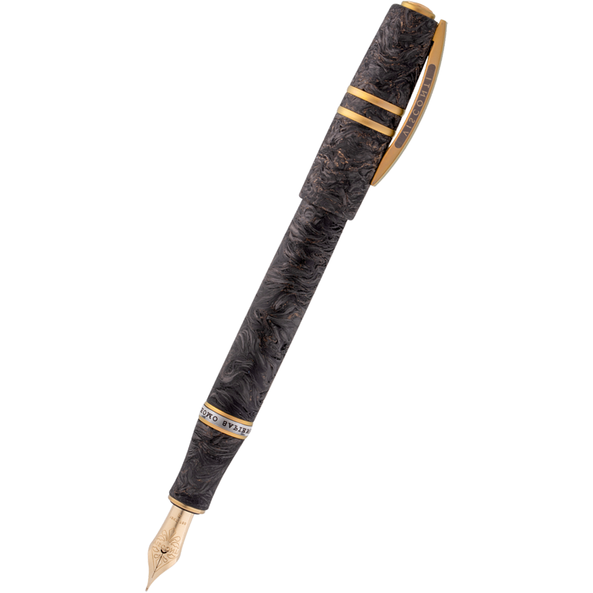 Visconti Homo Sapiens Carbon Moiré Fountain Pen - 18k Nib (Limited Edition)-Pen Boutique Ltd