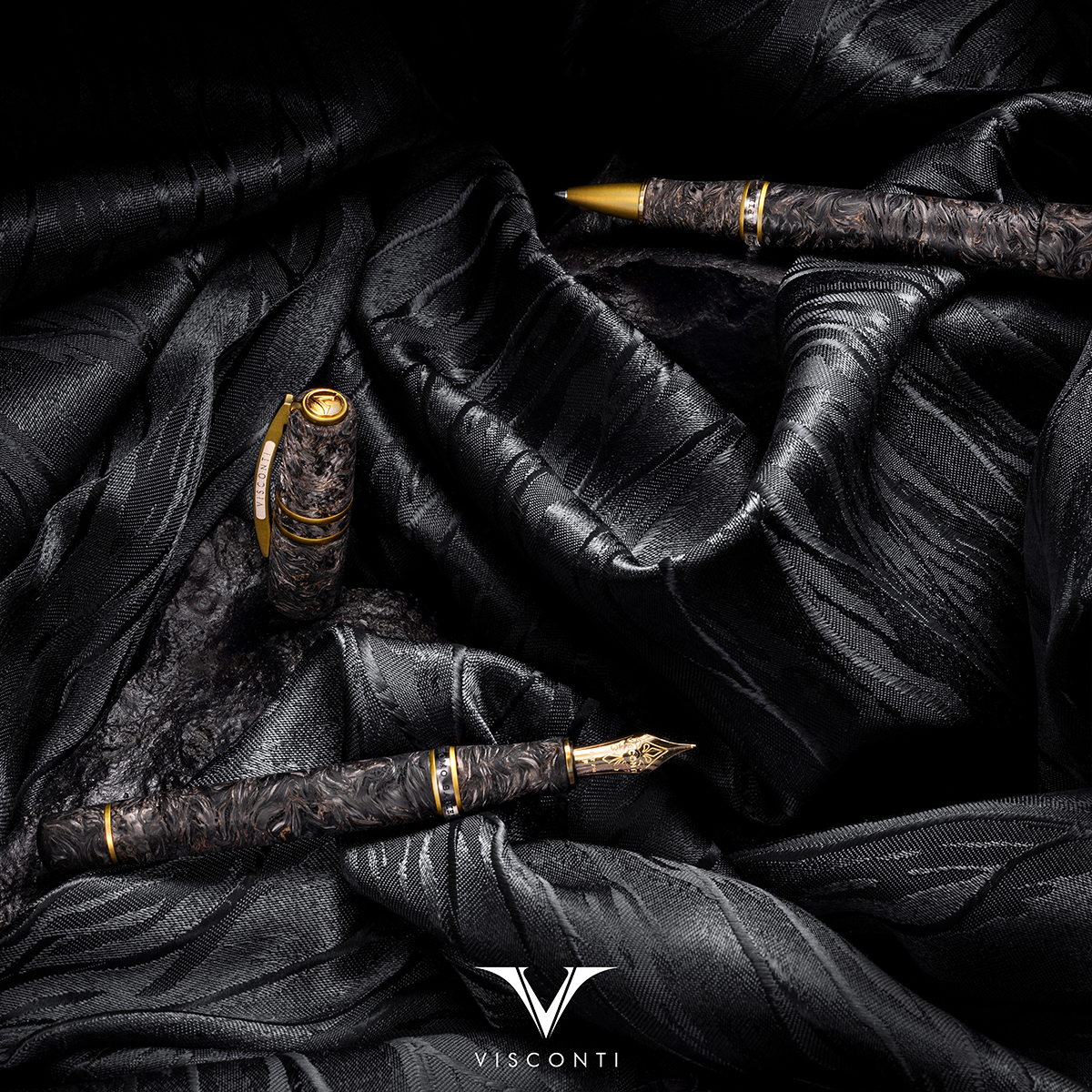 Visconti Homo Sapiens Carbon Moiré Rollerball Pen - (Limited Edition)-Pen Boutique Ltd