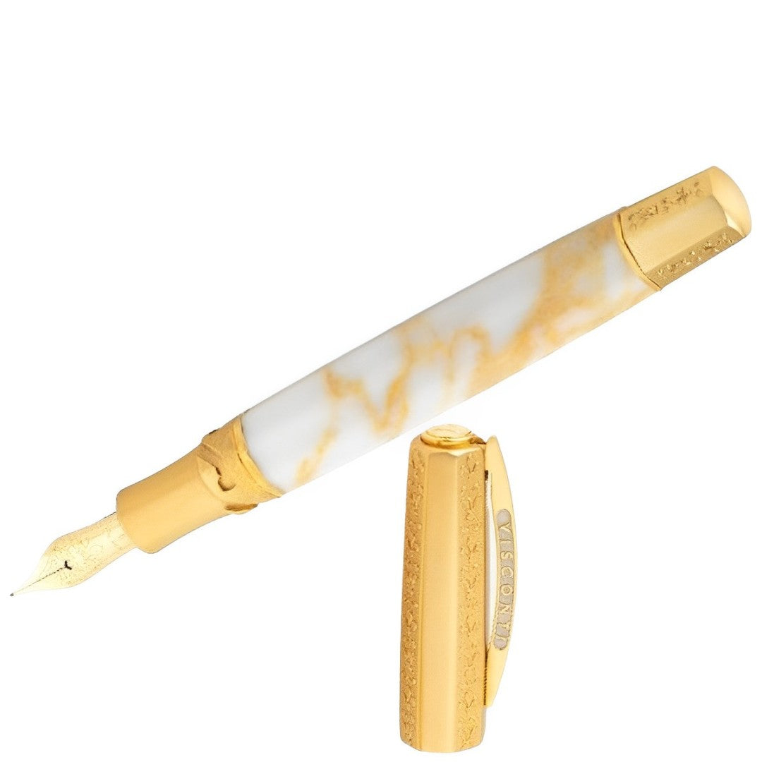 Visconti Il Magnifico Calacatta Gold Fountain Pen (Limited Edition)-Pen Boutique Ltd