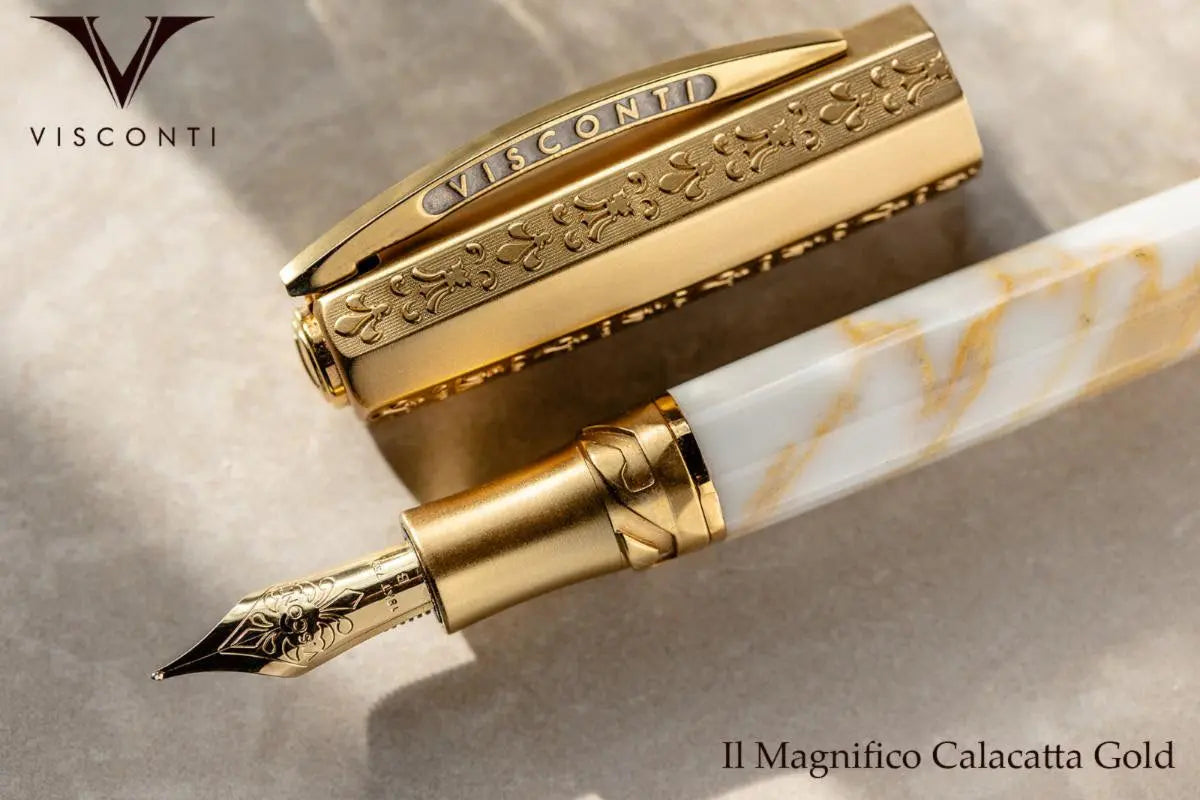 Visconti Il Magnifico Calacatta Gold Fountain Pen (Limited Edition) Visconti Pens