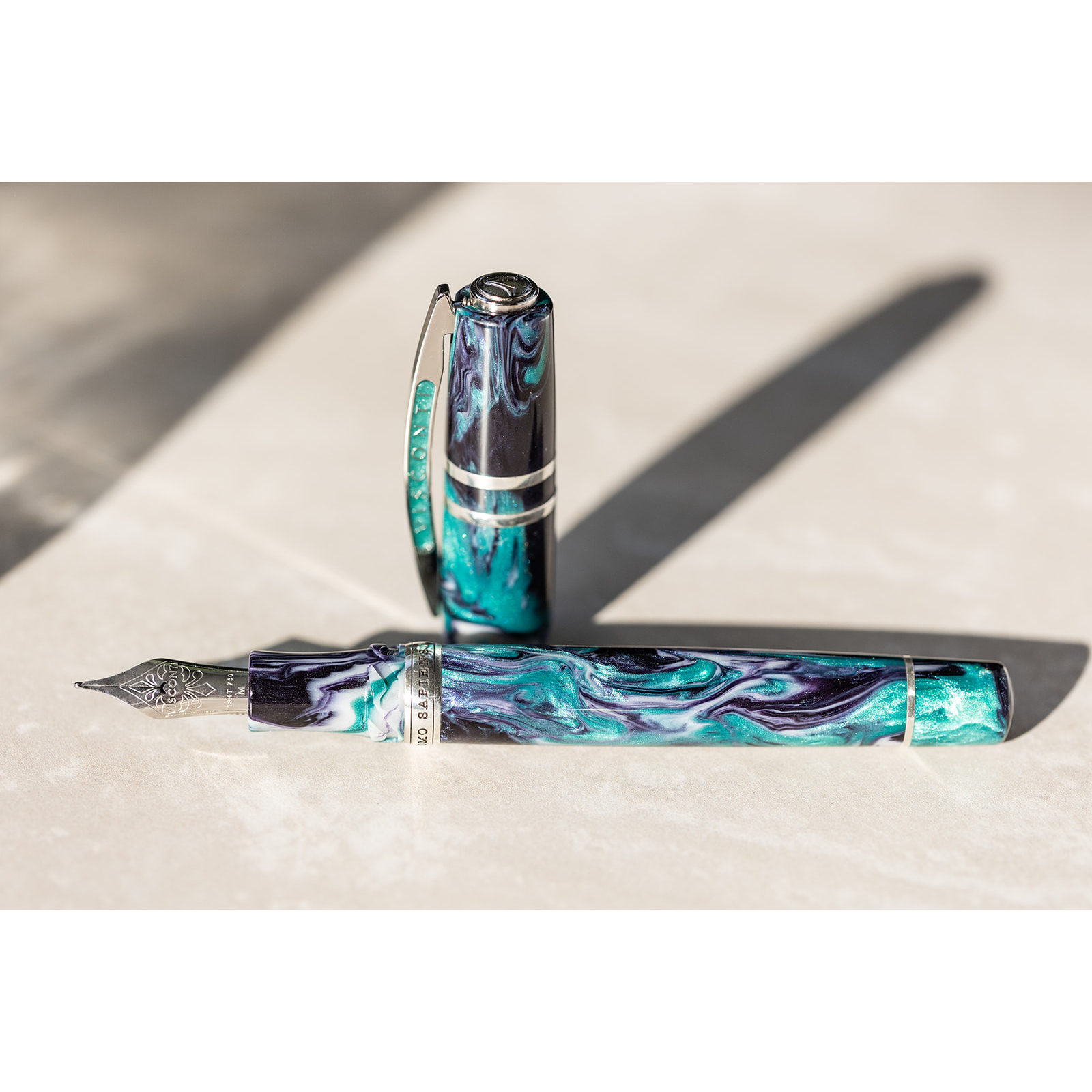 Visconti Homo Sapiens Earth Origins Fountain Pen - Air - 18k Nib (Limited Edition)-Pen Boutique Ltd