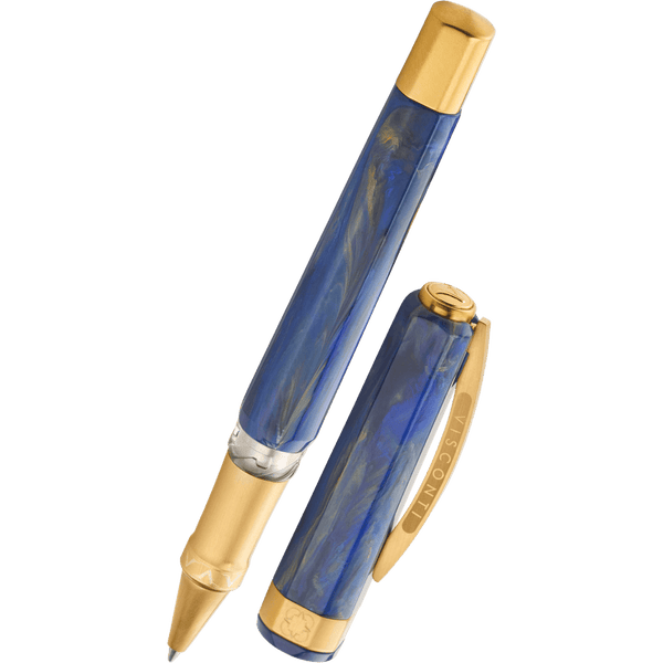 Visconti Opera Gold Rollerball Pen - Blue-Pen Boutique Ltd