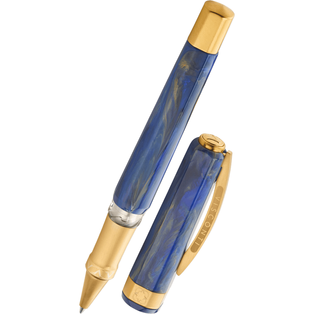 Visconti Opera Gold Rollerball Pen - Blue-Pen Boutique Ltd