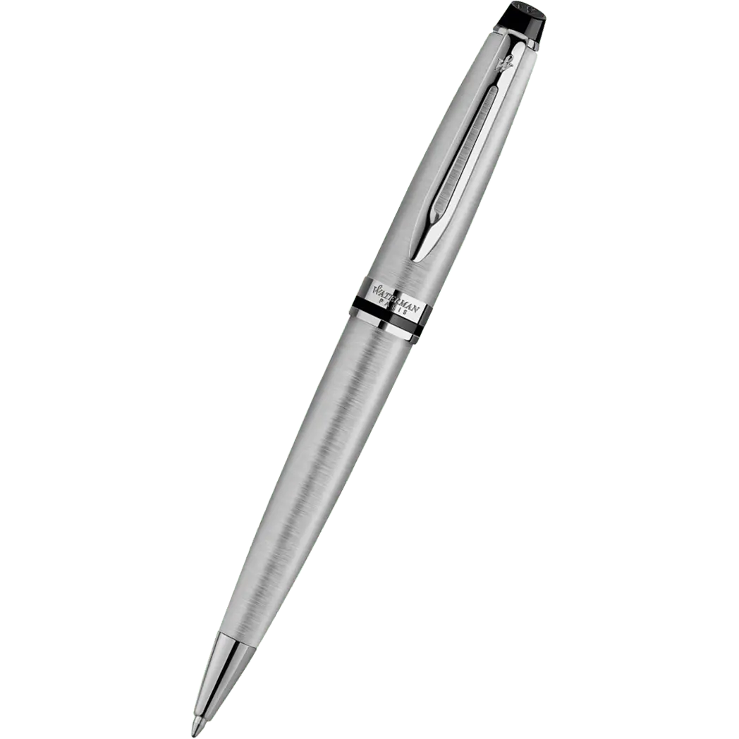 Waterman Expert Stainless Steel Chrome Trim Ballpoint Pen-Pen Boutique Ltd