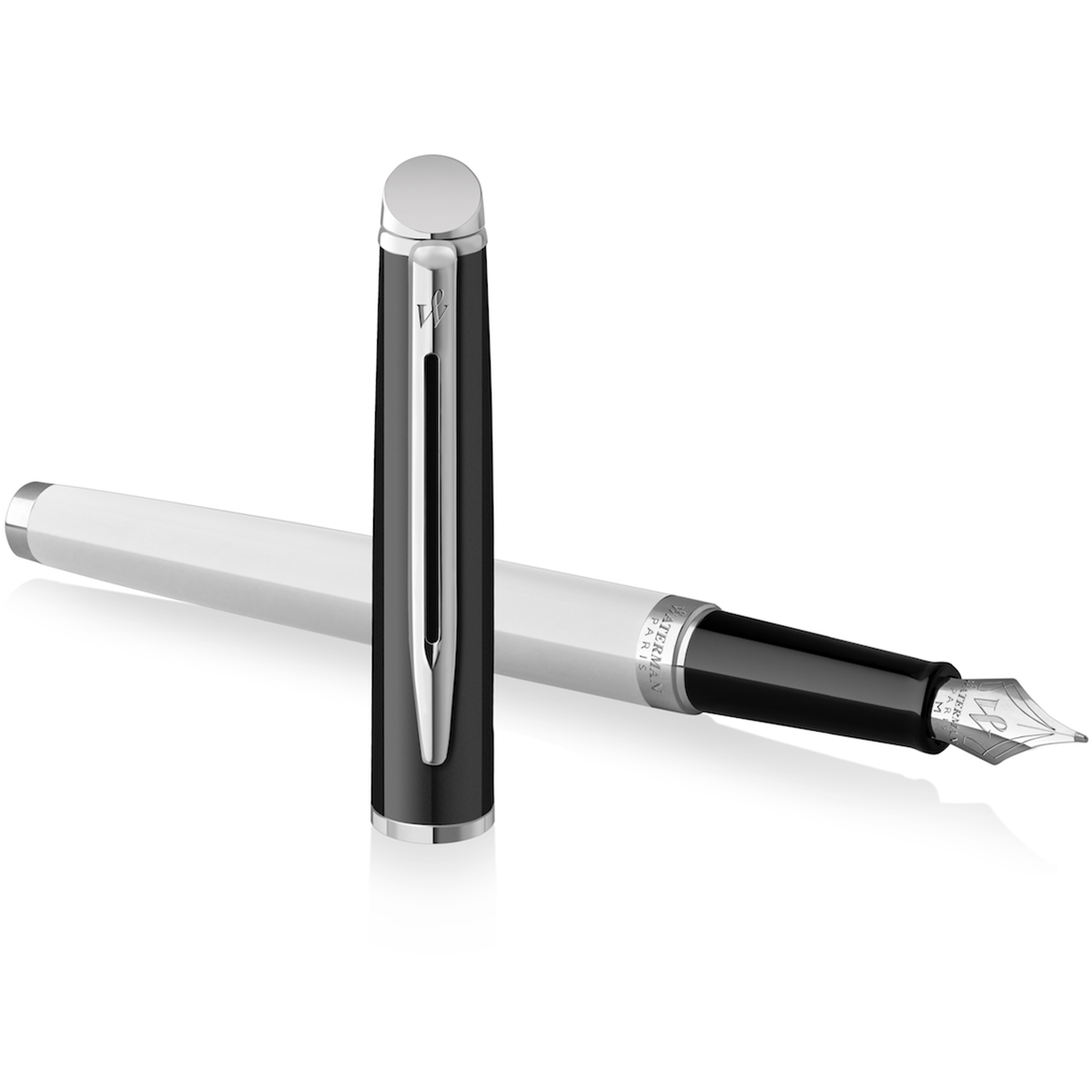 Waterman Hemisphere Fountain Pen - Colour Blocking Black & White-Pen Boutique Ltd