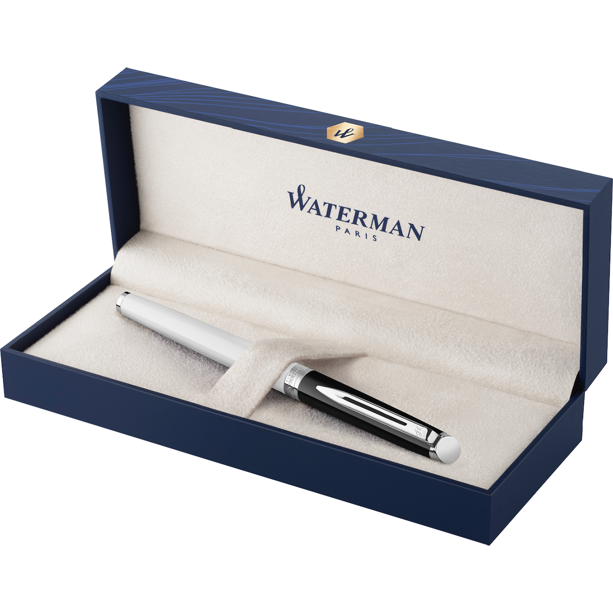 Waterman Hemisphere Rollerball Pen - Colour Blocking Black & White-Pen Boutique Ltd