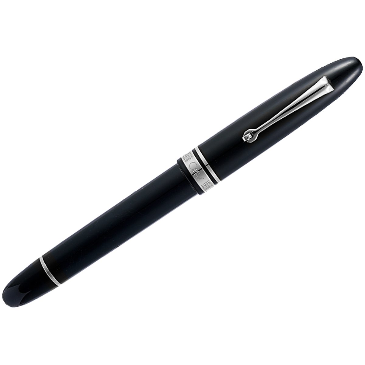 Omas Ogiva Ballpoint Pen - Nera - Gold Trim-Pen Boutique Ltd