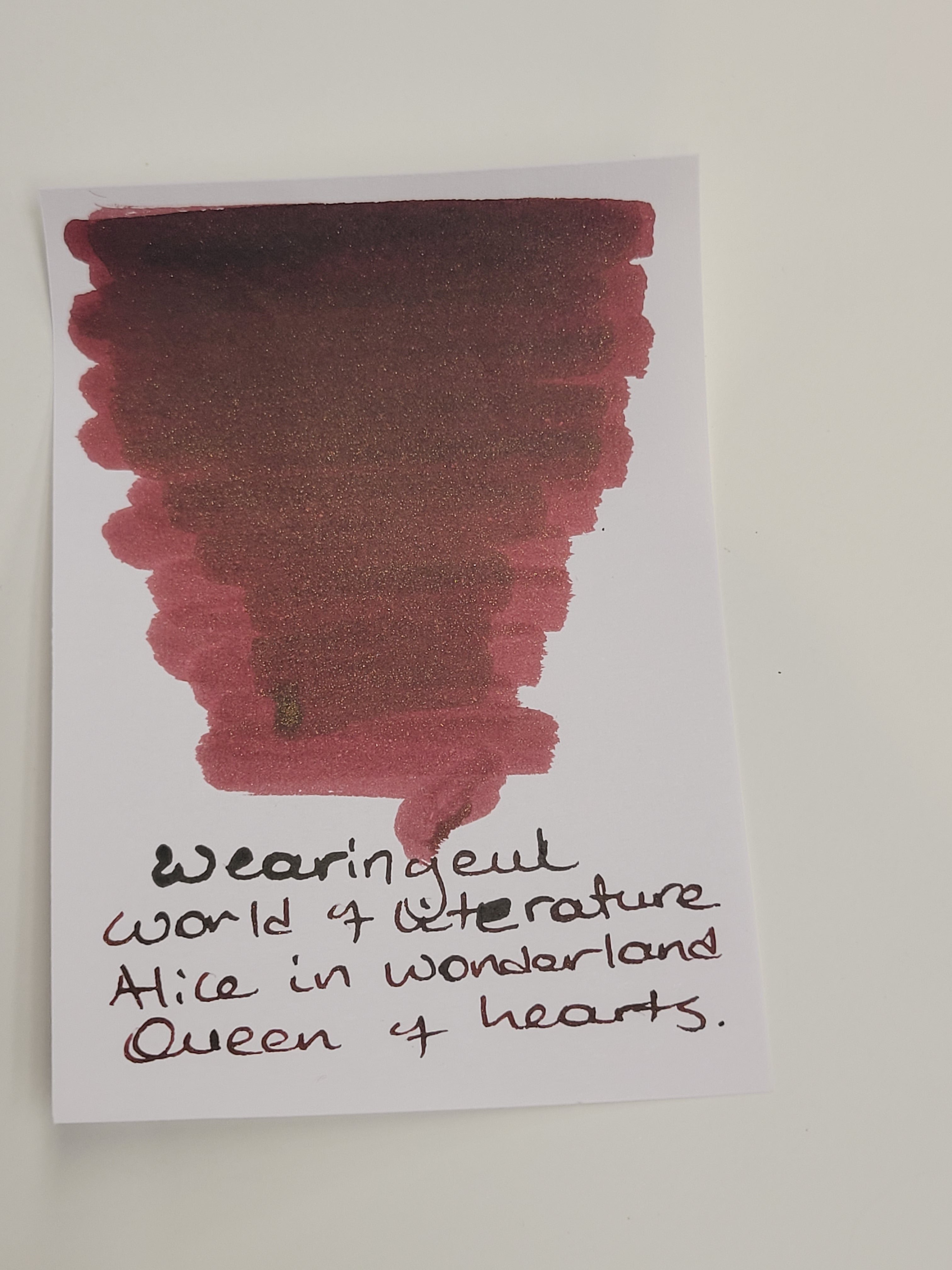 Wearingeul World Literature Ink Bottle - Queen of Hearts (30 ml) Wearingeul