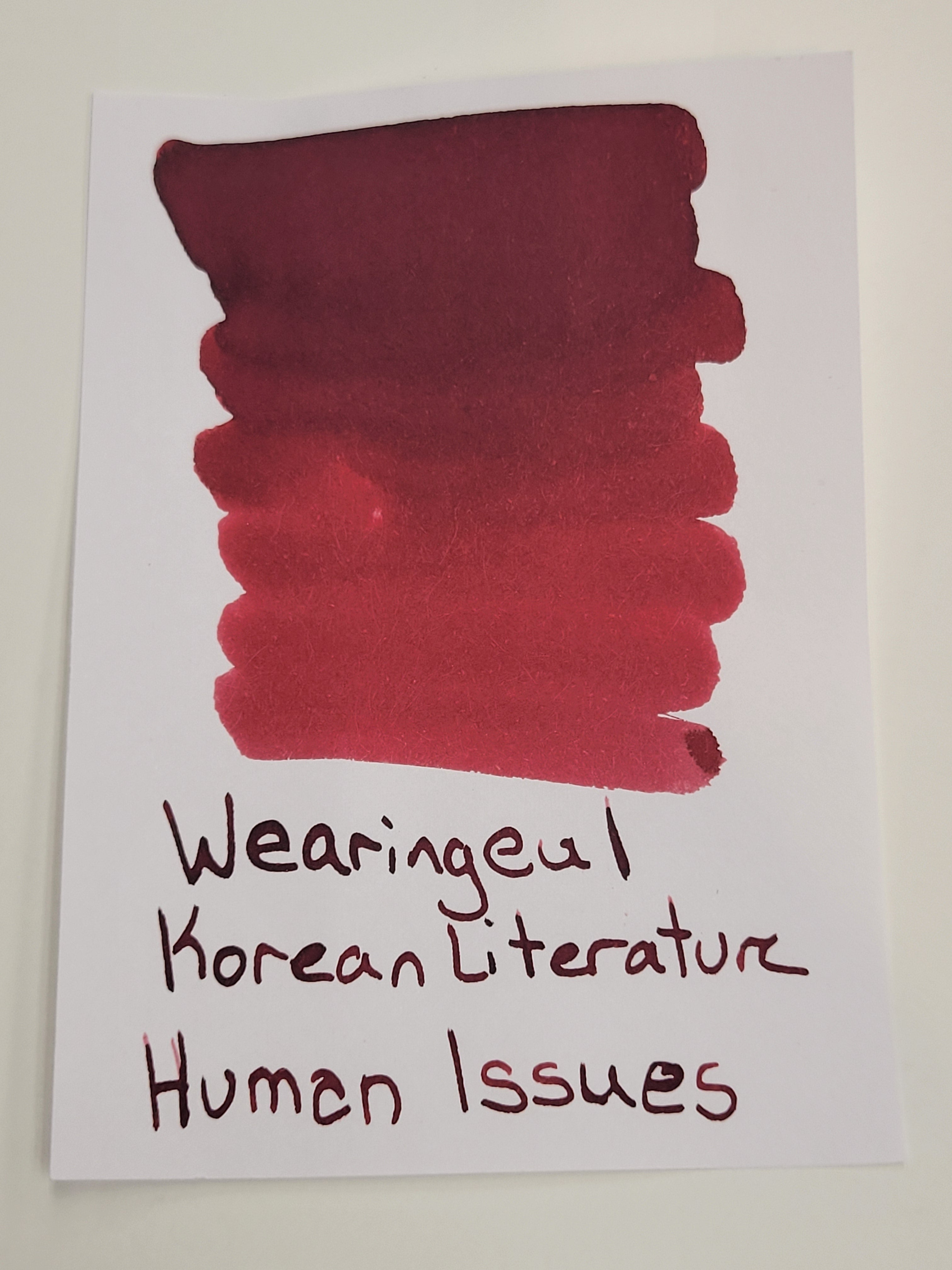 Wearingeul Korean Literature Ink Bottle - Human Issues (30 ml) Wearingeul