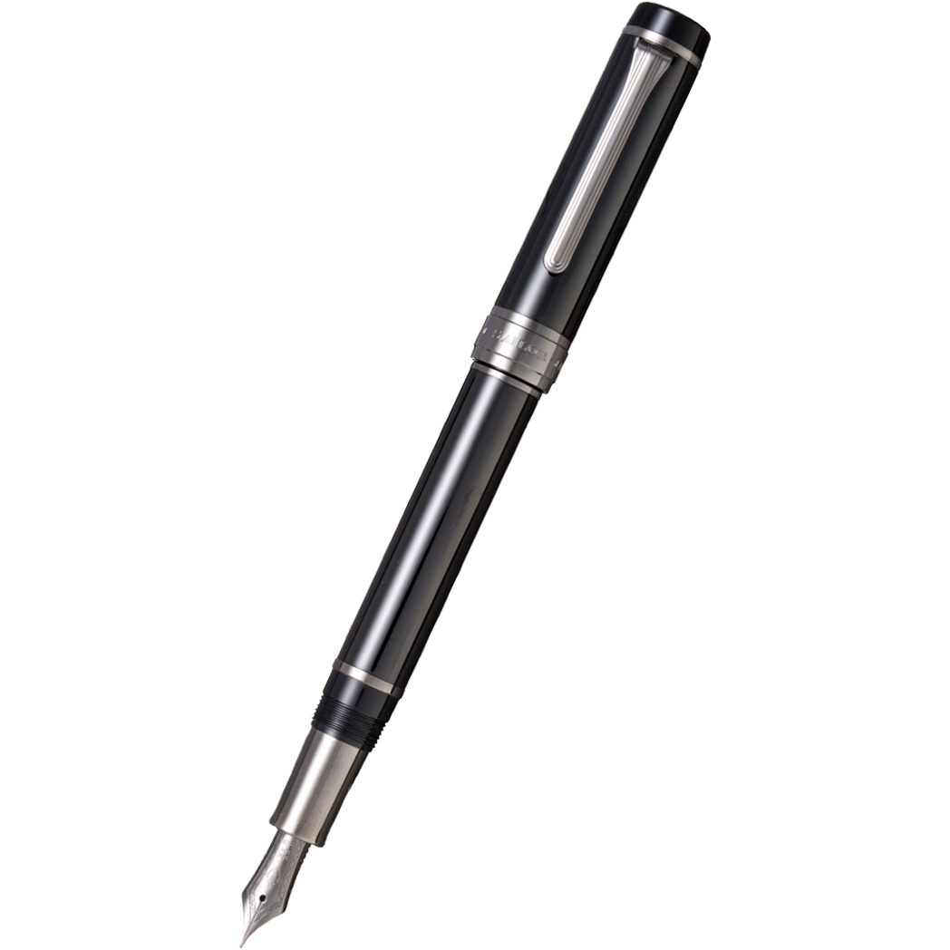 Sailor Cylint Fountain Pen - Black Stainless Steel-Pen Boutique Ltd