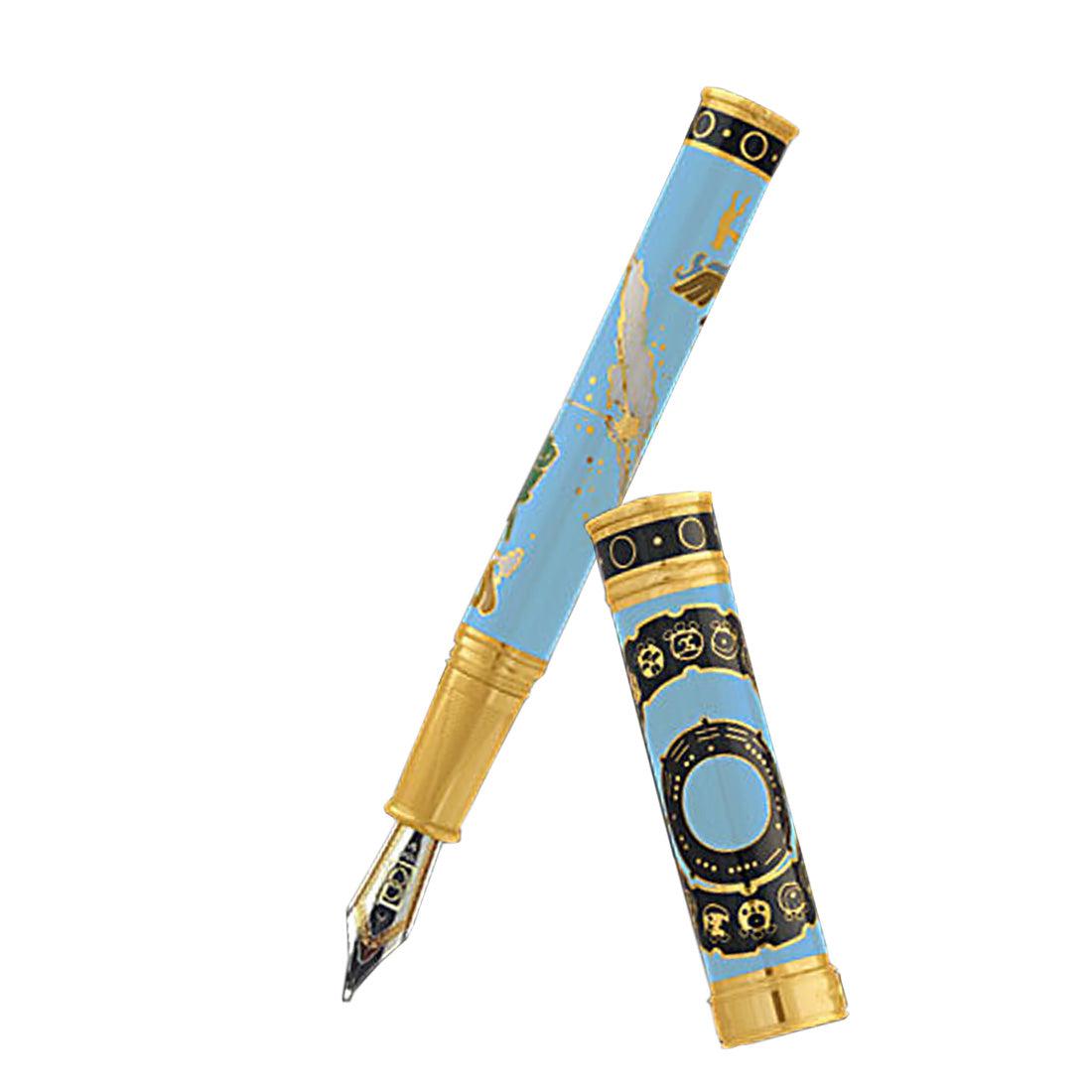 David Oscarson 2012 End of Days Fountain Pen - Azure Blue-Pen Boutique Ltd