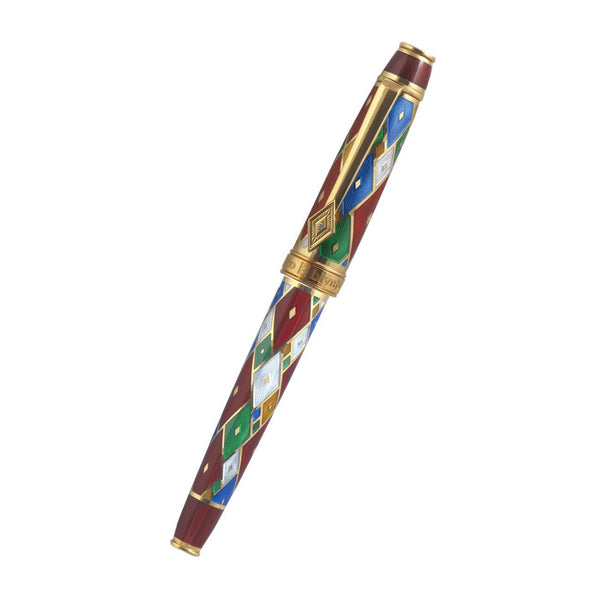 David Oscarson Harlequin Rollerball Pen - Ruby Red-Pen Boutique Ltd