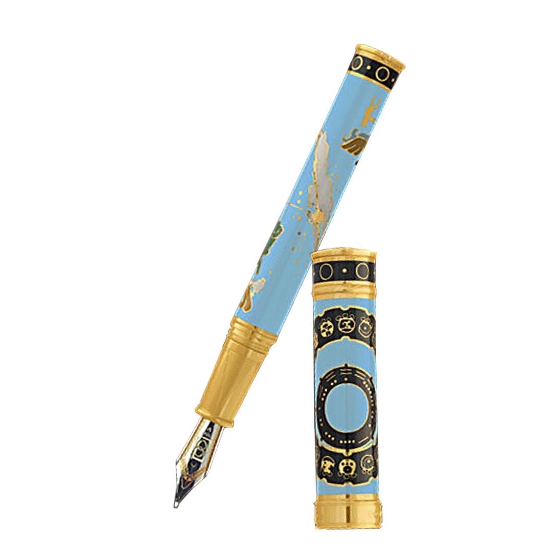 David Oscarson 2012 End of Days Fountain Pen - Azure Blue-Pen Boutique Ltd