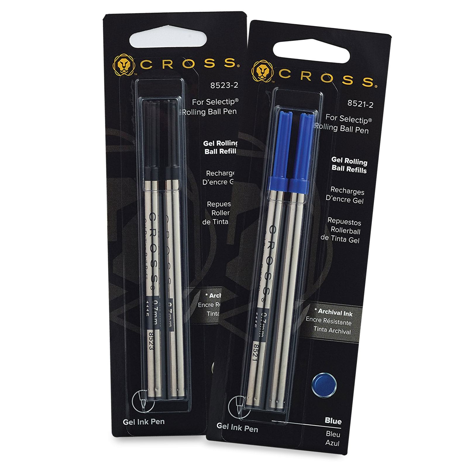 Cross Selectip Gel Rollerball Refill - Fine (Dual Pack)-Pen Boutique Ltd