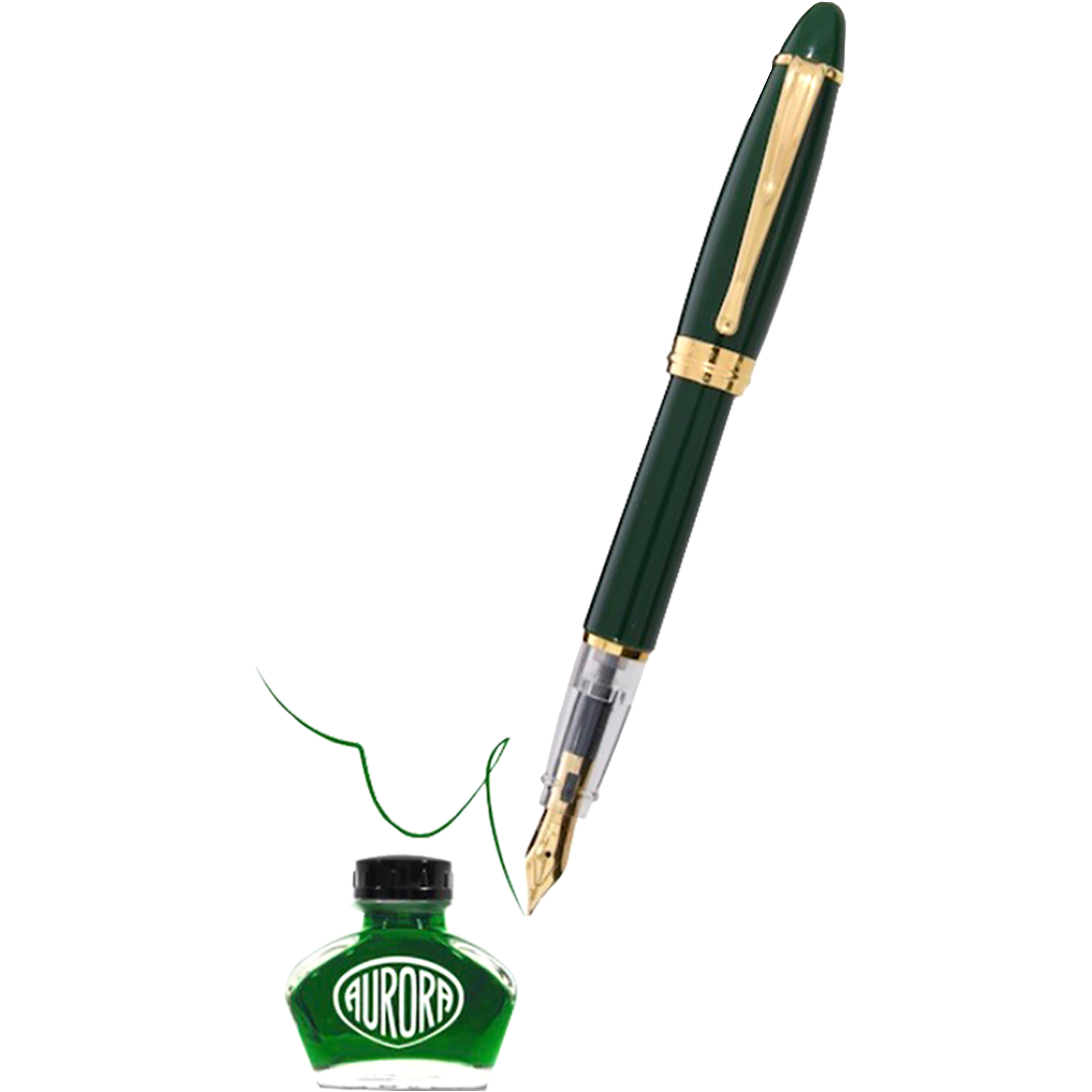 Aurora Ipsilon Demo Colors Fountain Pen - Dreamer Green-Pen Boutique Ltd