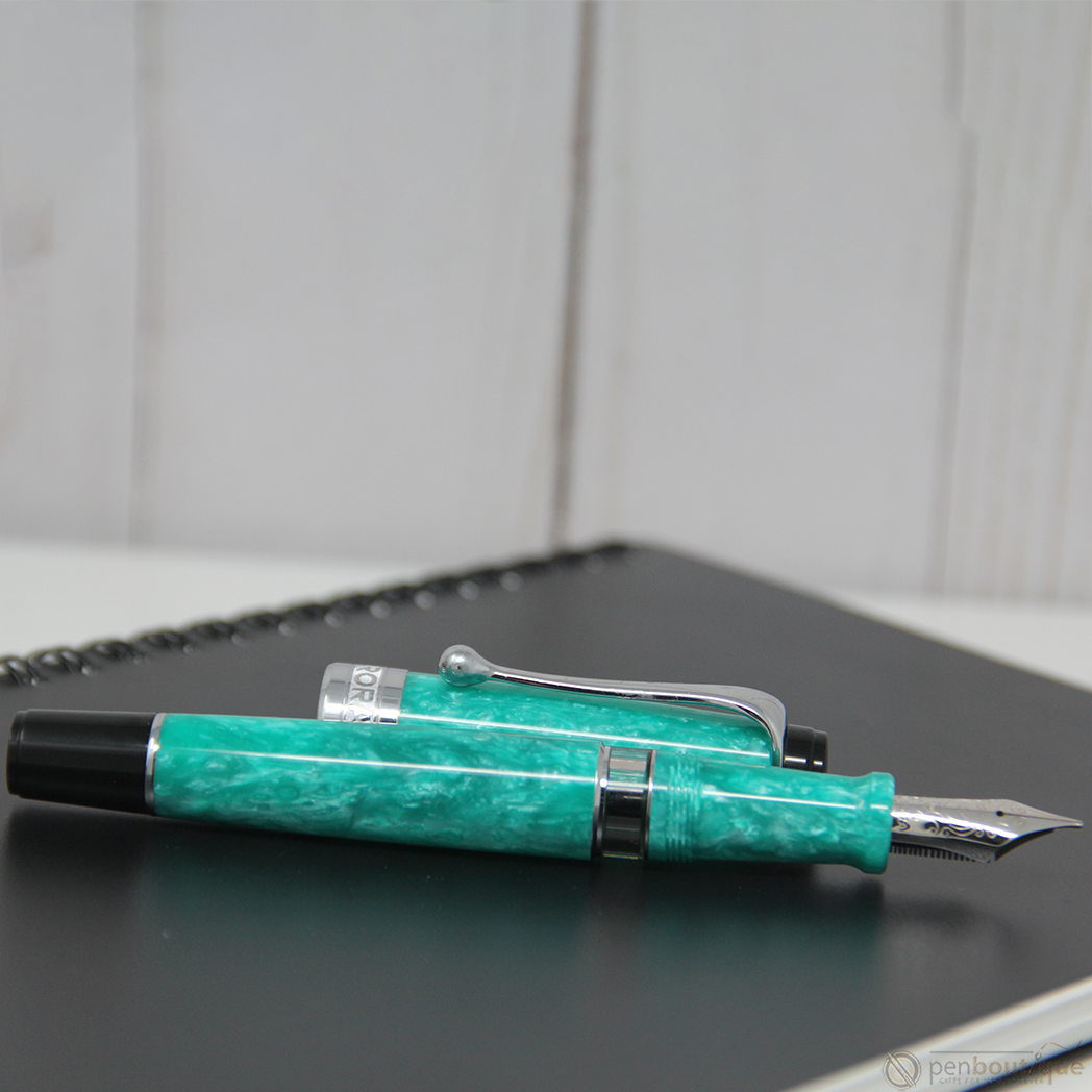 Aurora Optima Fountain Pen - Limited Edition - Giada (US Exclusive)-Pen Boutique Ltd