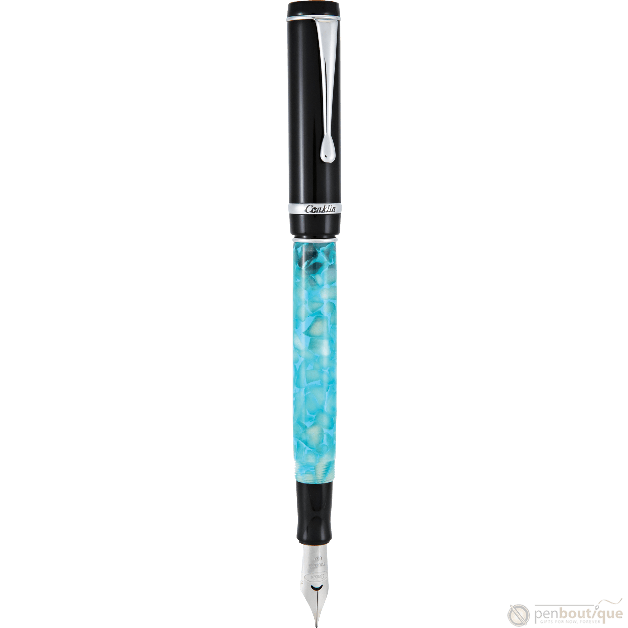 Conklin Duragraph Fountain Pen - Turquoise Nights-Pen Boutique Ltd