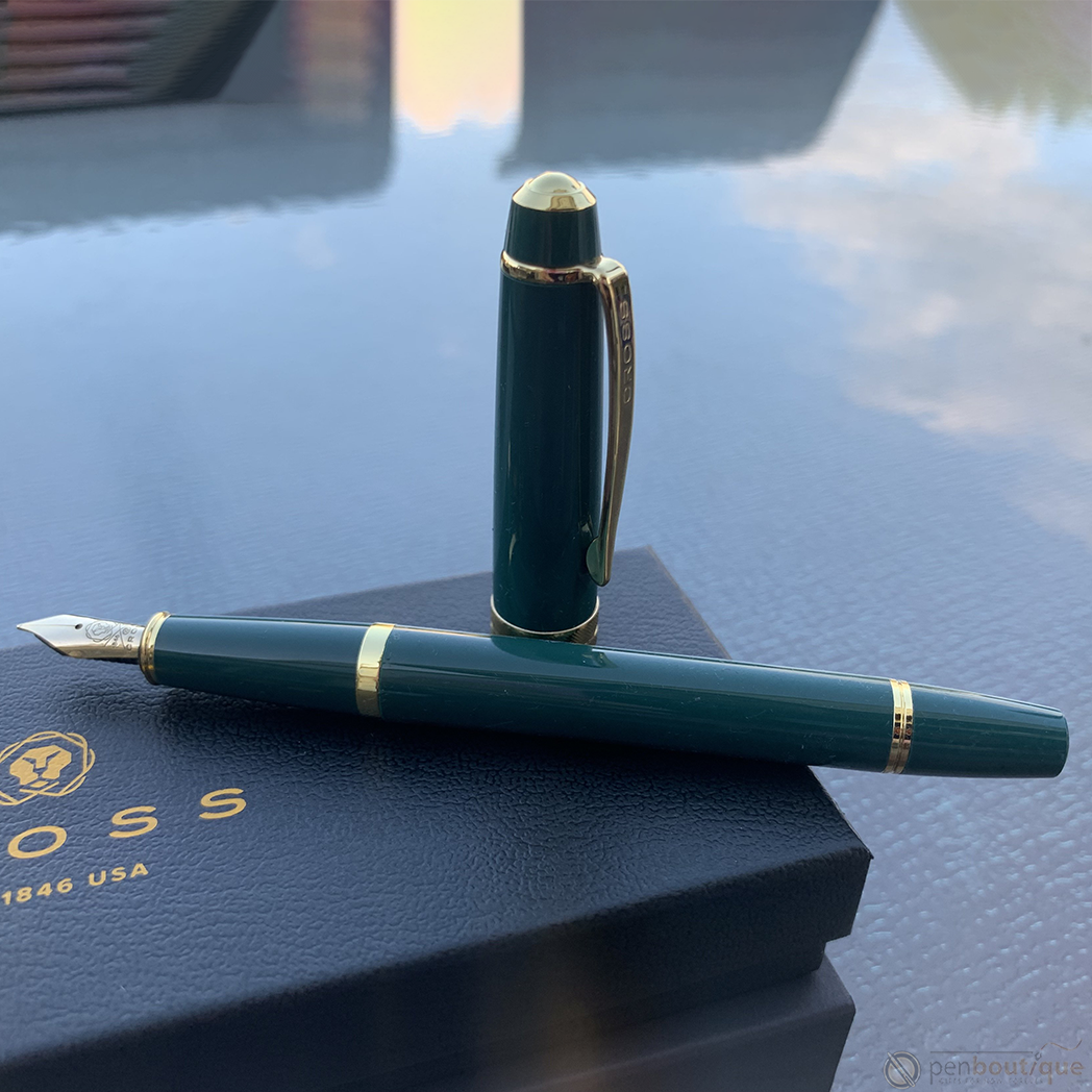 Cross Bailey Light Fountain Pen - Polished Green-Pen Boutique Ltd