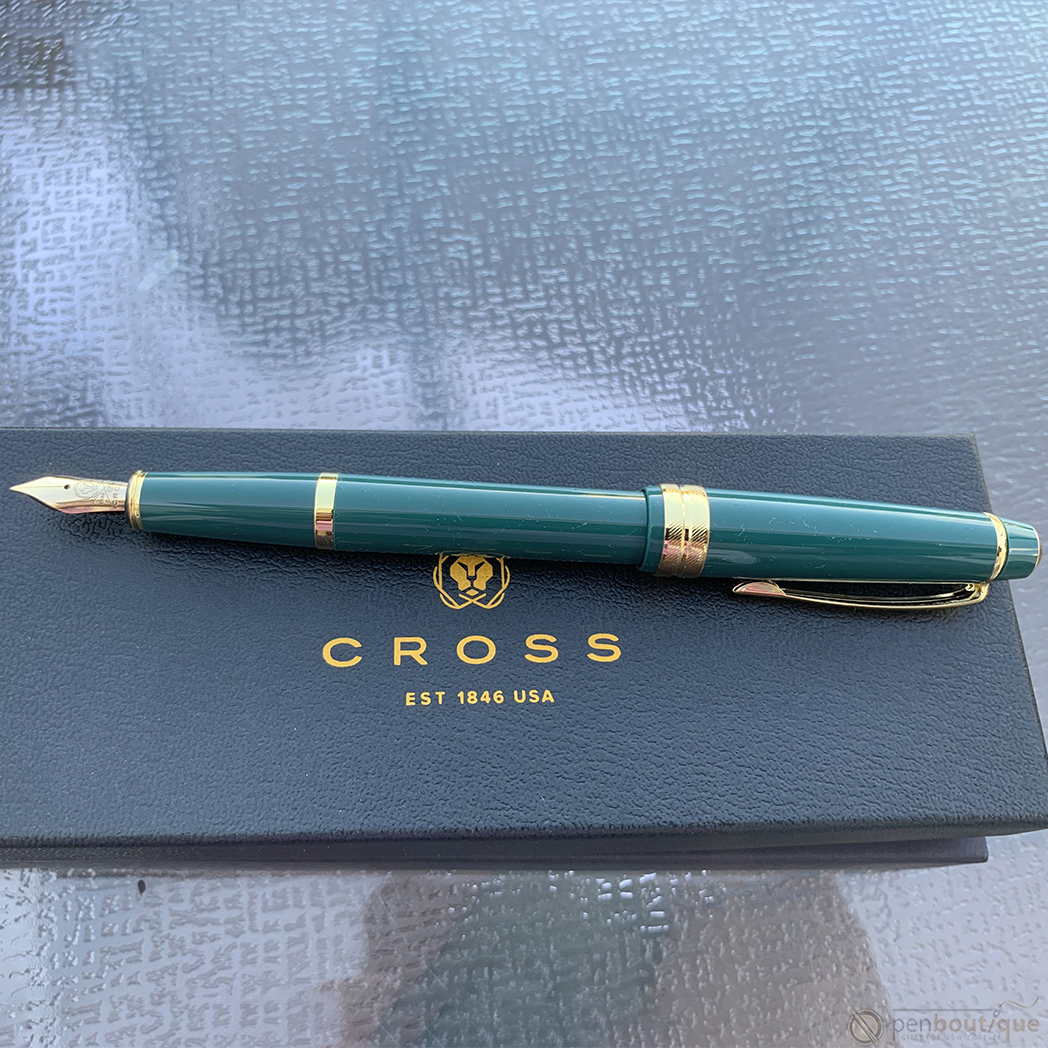 Cross Bailey Light Fountain Pen - Polished Green-Pen Boutique Ltd