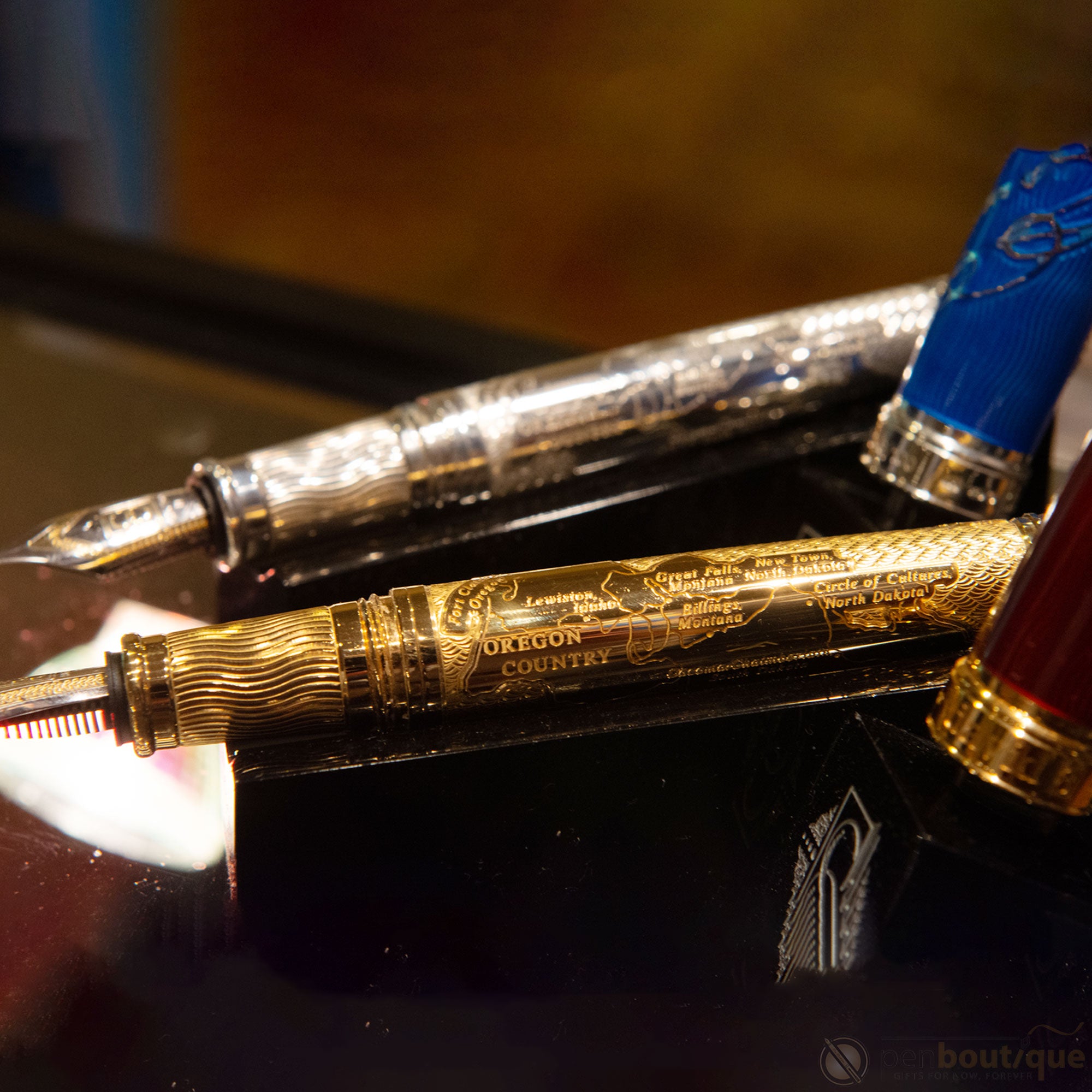 David Oscarson William Clark Fountain Pen - Sapphire Blue-Pen Boutique Ltd