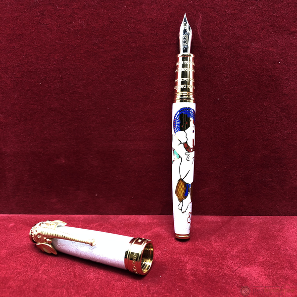 David Oscarson Lord Ganesha Fountain Pen - White - Pen Boutique Ltd