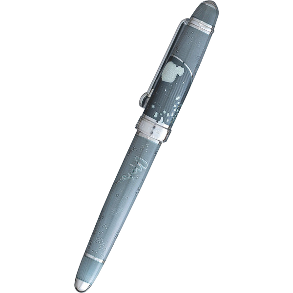 David Oscarson Sir Alexander Fleming Fountain Pen - Translucent Grey (Granite)-Pen Boutique Ltd