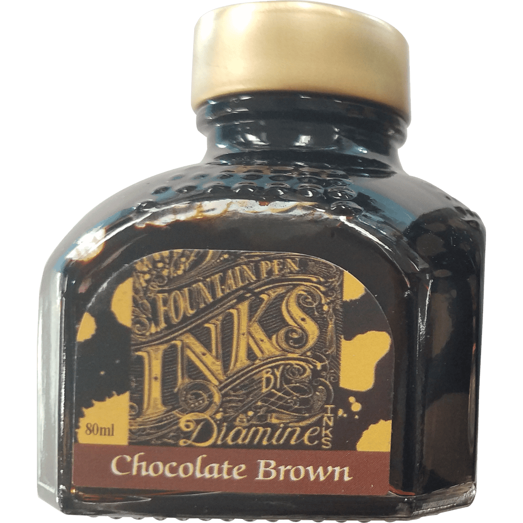 Diamine Chocolate Brown Ink Bottle - 80ml-Pen Boutique Ltd