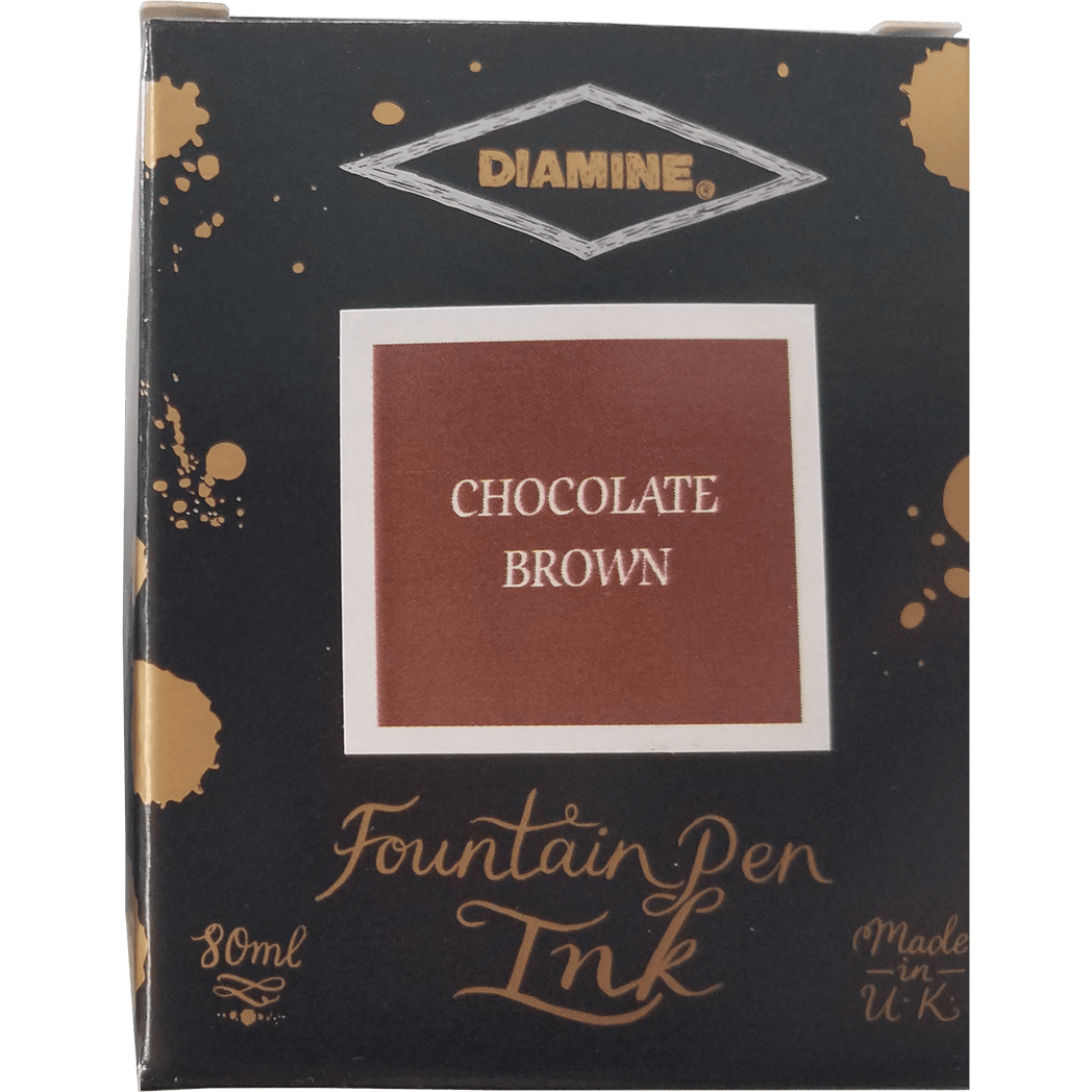 Diamine Chocolate Brown Ink Bottle - 80ml-Pen Boutique Ltd