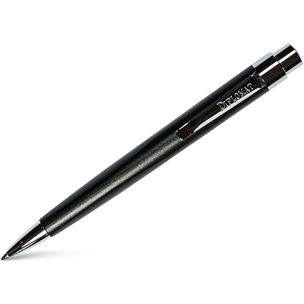 Diplomat Magnum Ballpoint Pen - Crow Black-Pen Boutique Ltd