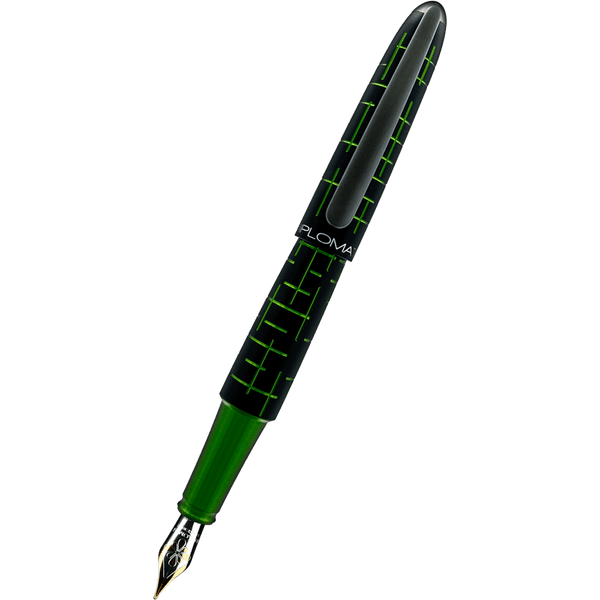 Diplomat Elox Fountain Pen - Matrix Green - 14K Gold Nib-Pen Boutique Ltd