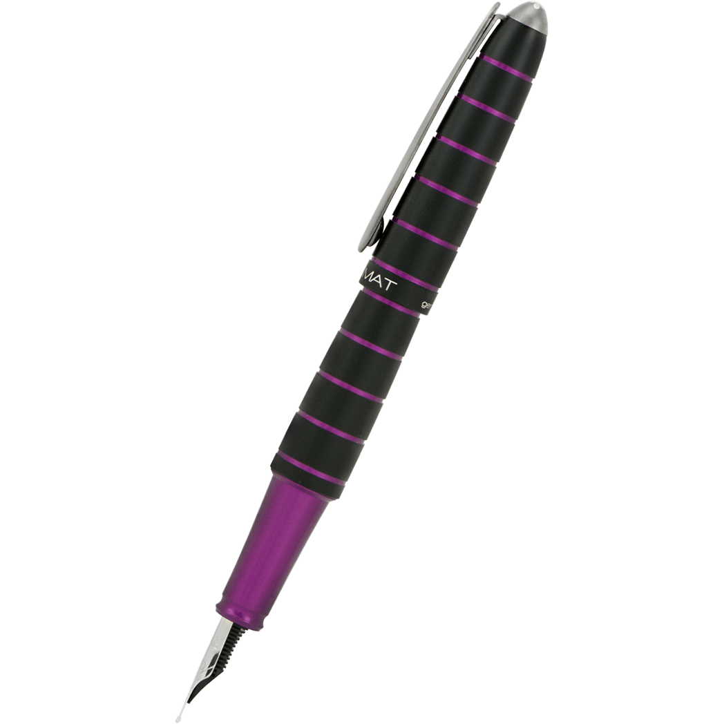 Diplomat Elox Ring Fountain Pen - Purple - Stainless Steel Nib-Pen Boutique Ltd