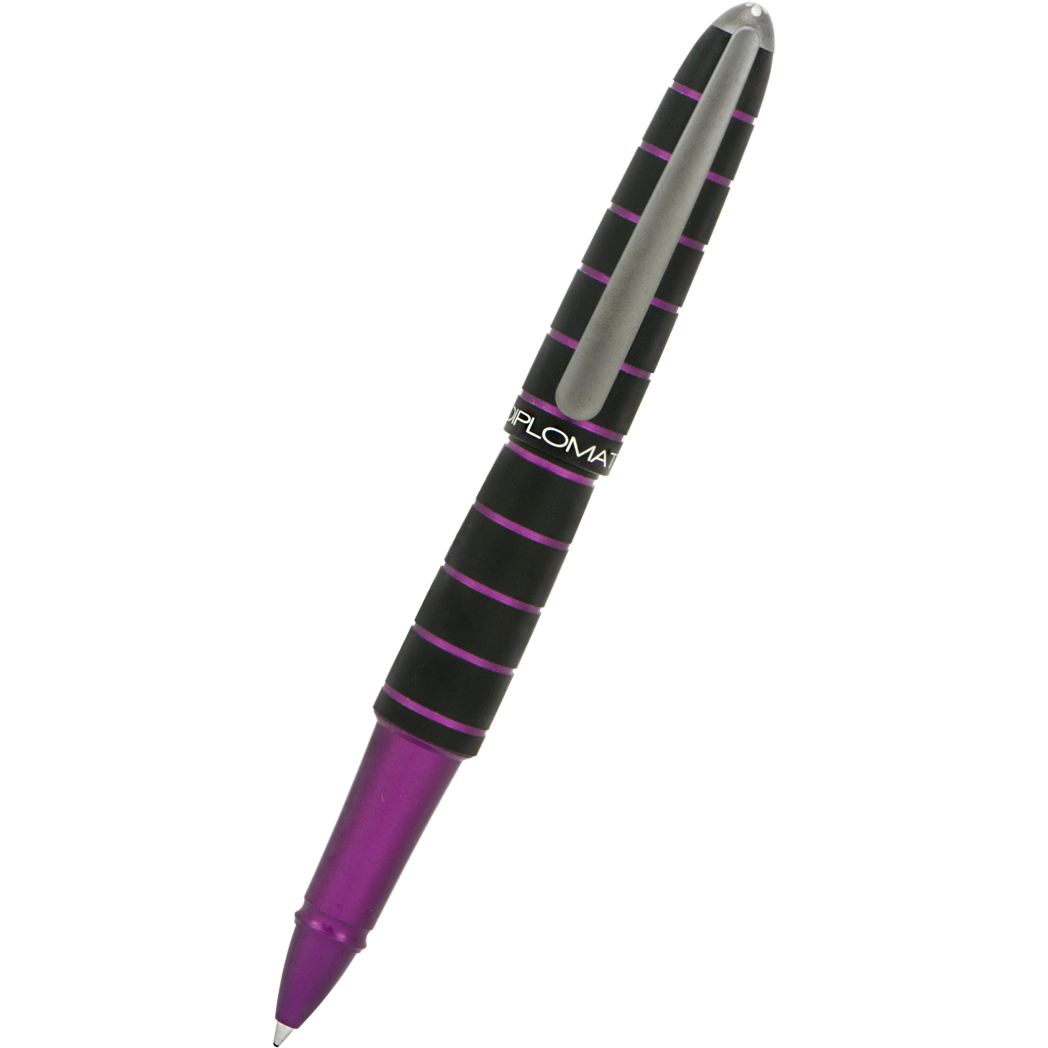 Diplomat Elox Ring Rollerball Pen - Purple-Pen Boutique Ltd