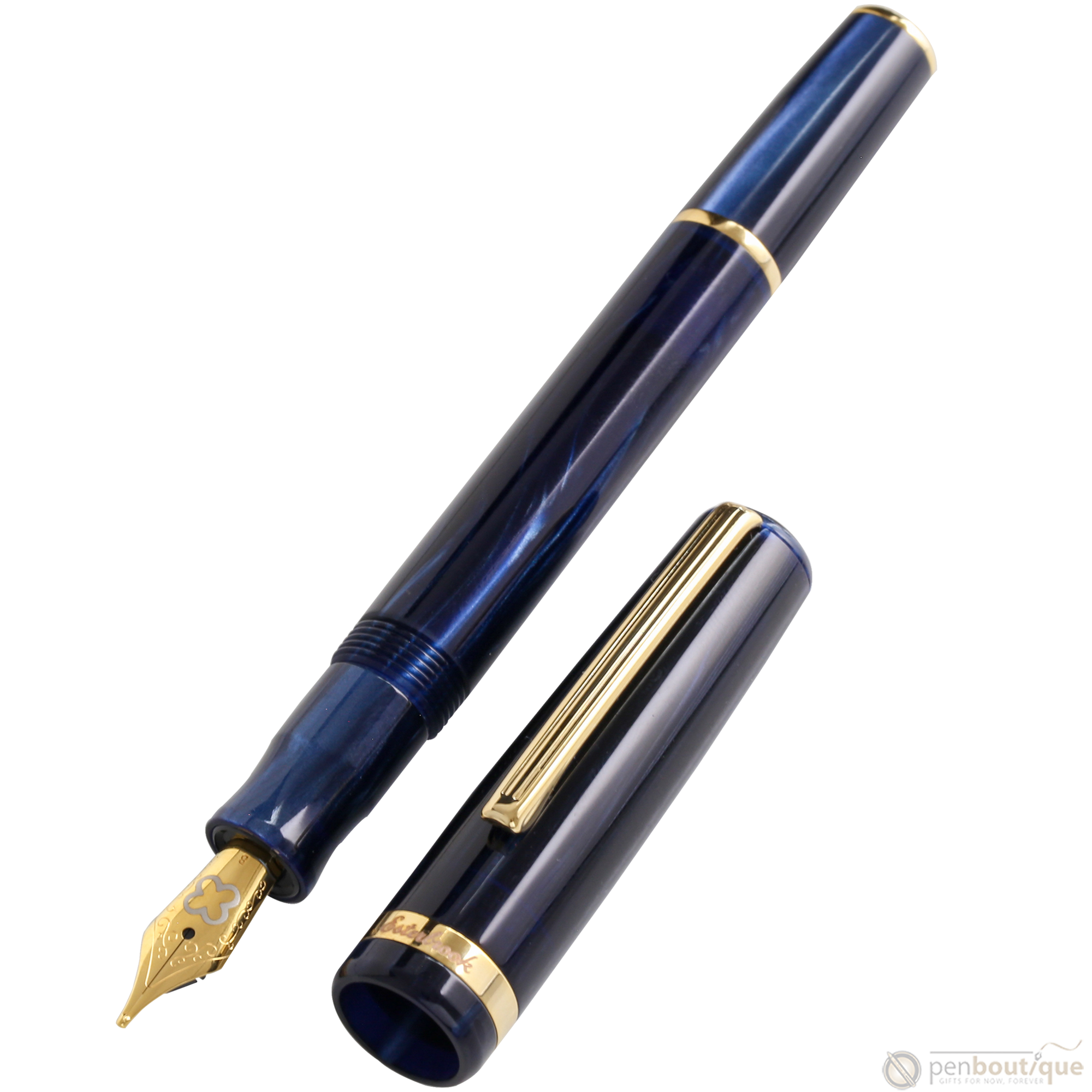 Esterbrook JR Fountain Pen - Capri Blue - Palladium Trim - Pocket-Pen Boutique Ltd