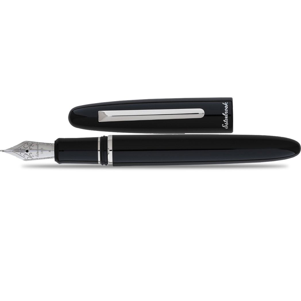 Esterbrook Estie Fountain Pen - Ebony - Chrome Trim - Fine - Pen ...