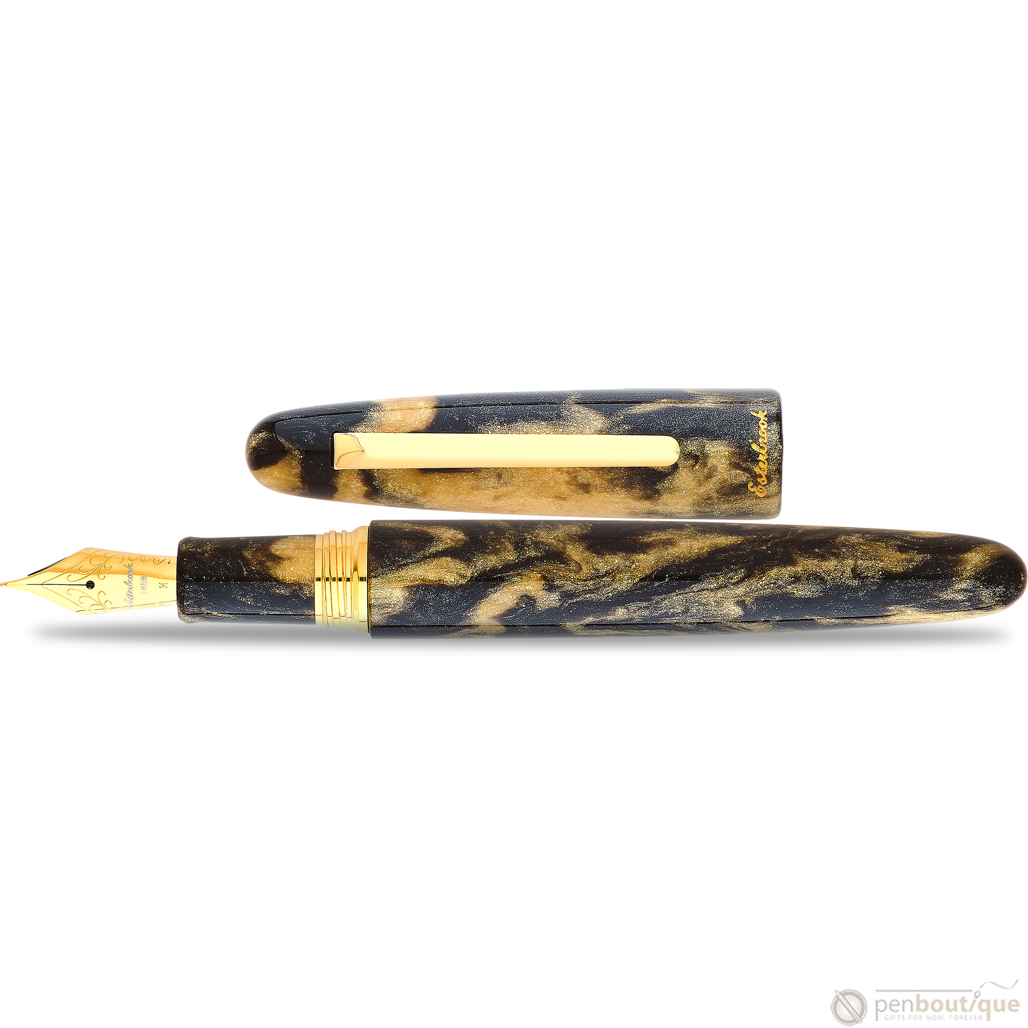 Esterbrook Estie OS Fountain Pen - Gold Rush Prospector Black-Pen Boutique Ltd