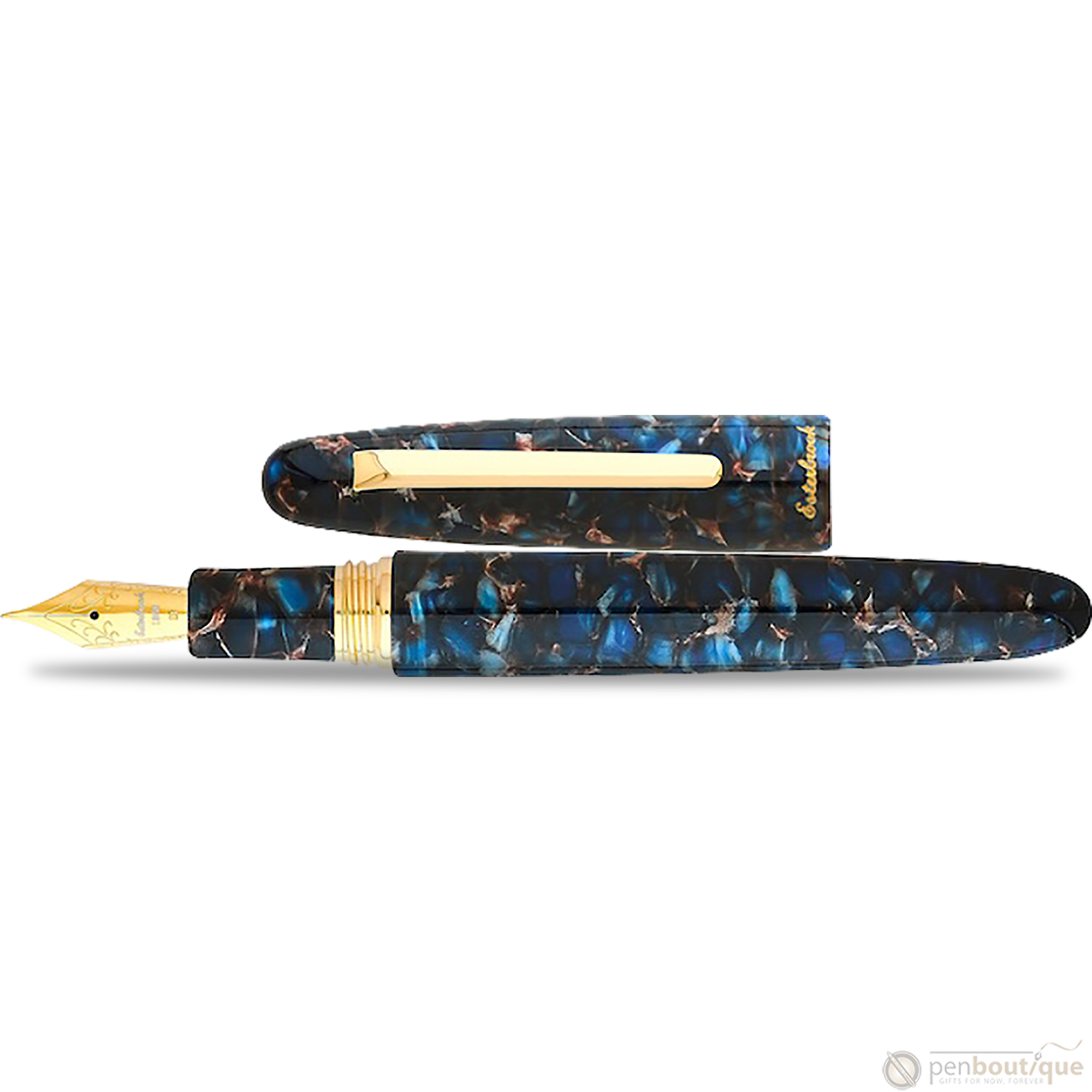 Esterbrook Estie OS Fountain Pen - Nouveau Bleu - Gold Trim-Pen Boutique Ltd