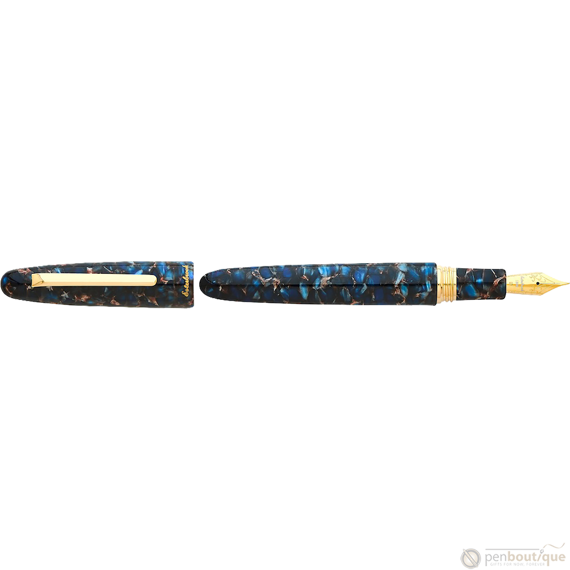 Esterbrook Estie OS Fountain Pen - Nouveau Bleu - Gold Trim-Pen Boutique Ltd