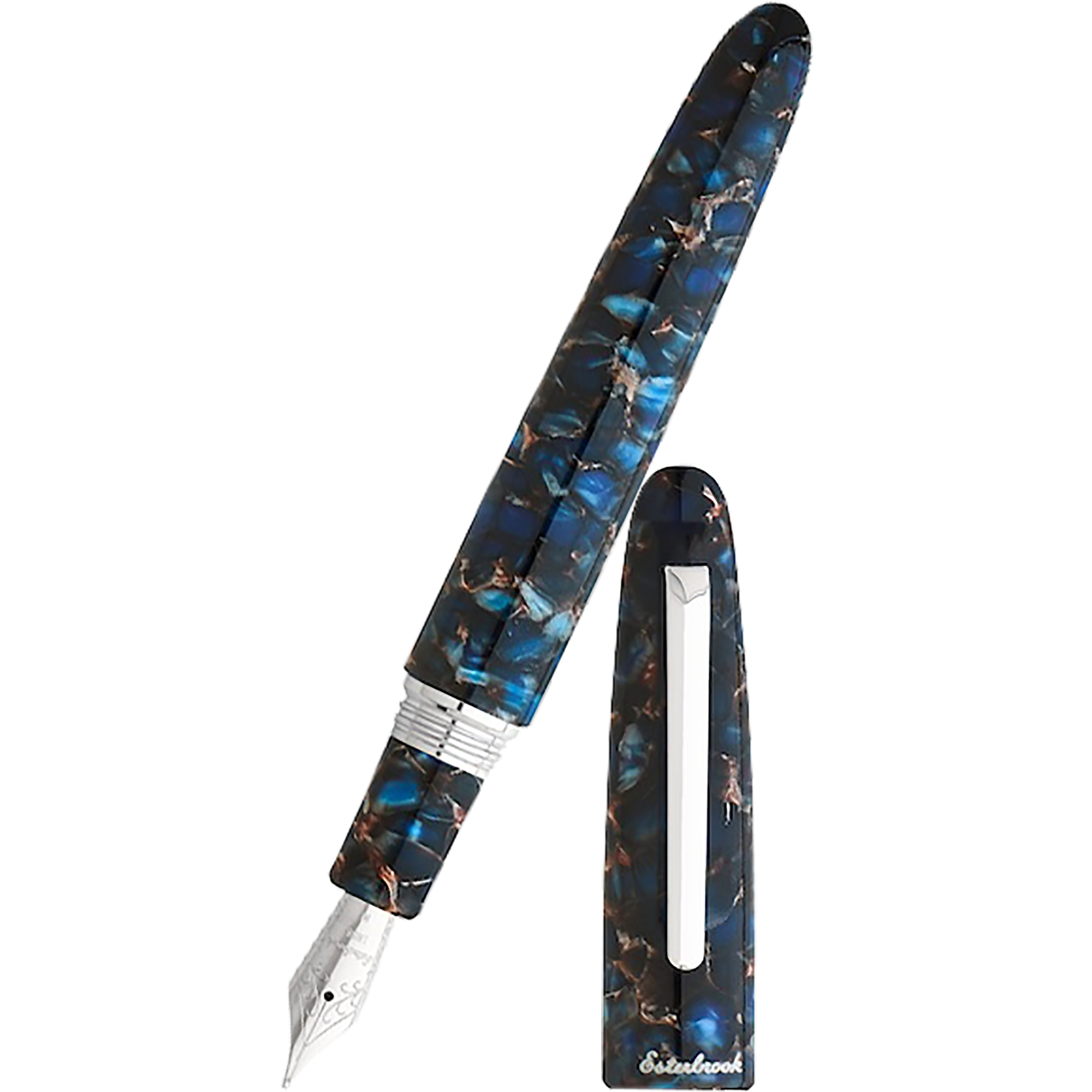 Esterbrook Estie OS Fountain Pen - Nouveau Bleu - Palladium Trim-Pen Boutique Ltd