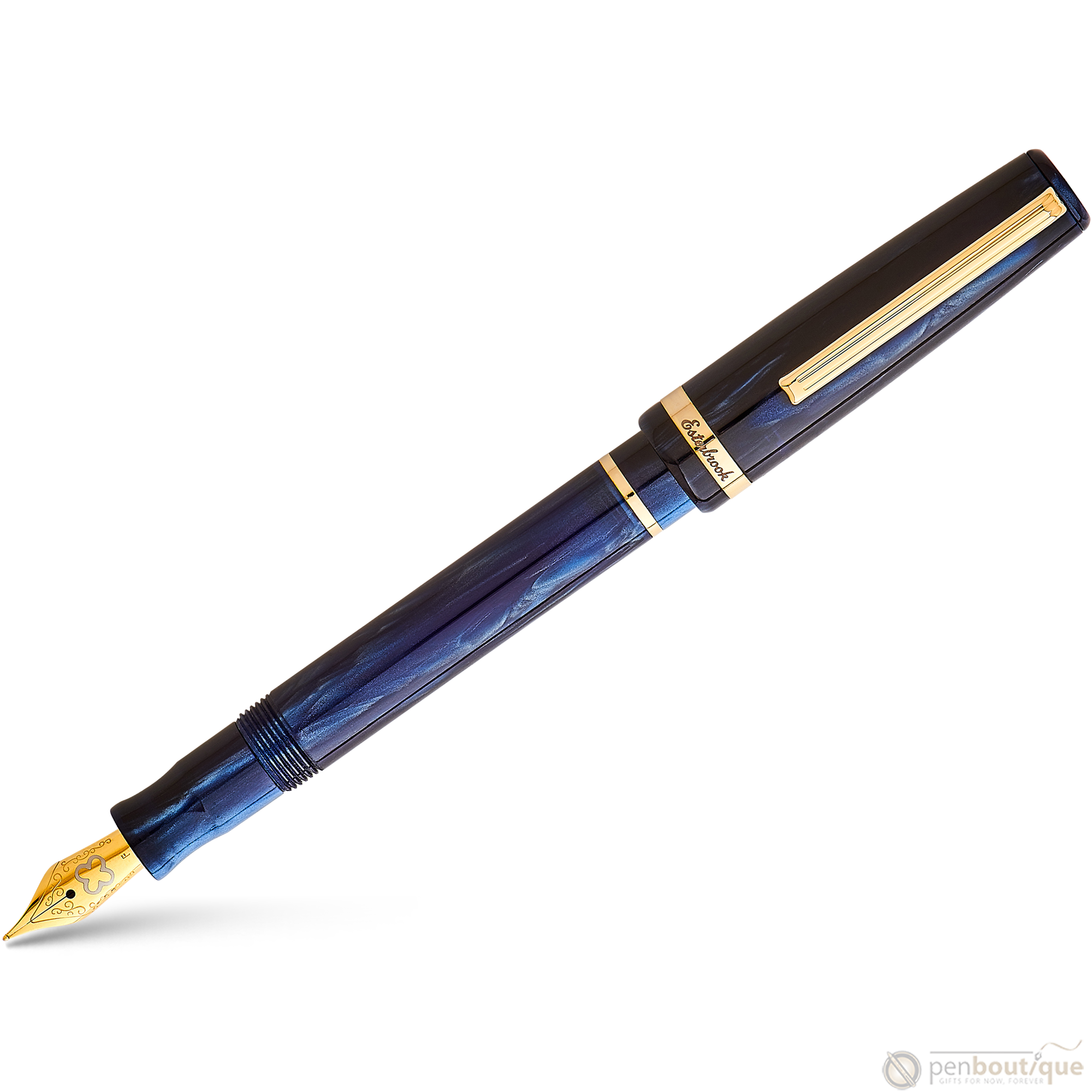 Esterbrook JR Fountain Pen - Capri Blue - Palladium Trim - Pocket-Pen Boutique Ltd