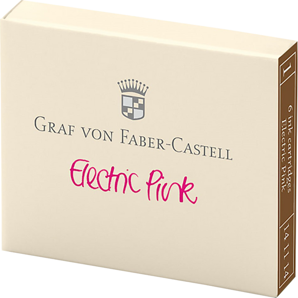 Graf Von Faber-Castell Electric Pink Ink - 6 Cartridges