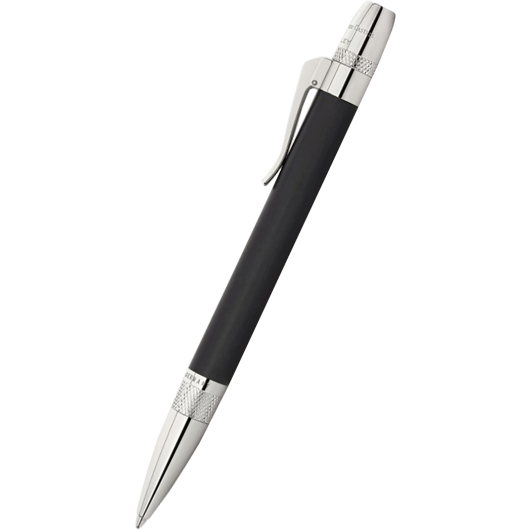 Graf von Faber-Castell Bentley II Ballpoint Pen - Sable Black Ebony Wood-Pen Boutique Ltd