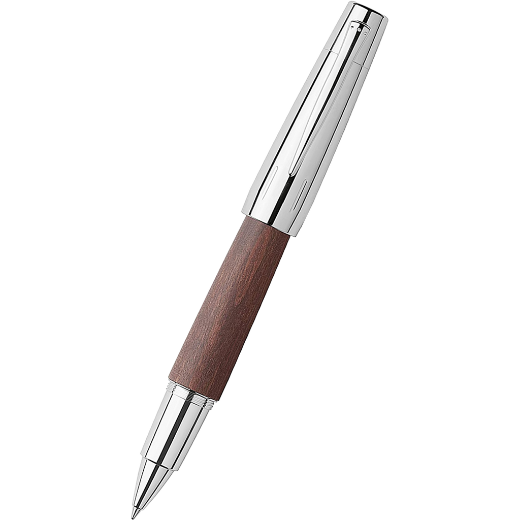 Faber-Castell Design E-Motion Pear Wood Dark Brown Rollerball Pen - Pen  Boutique Ltd