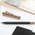 Graf Von Faber-Castell Perfect Pencil - Black - Rose Gold Trim-Pen Boutique Ltd