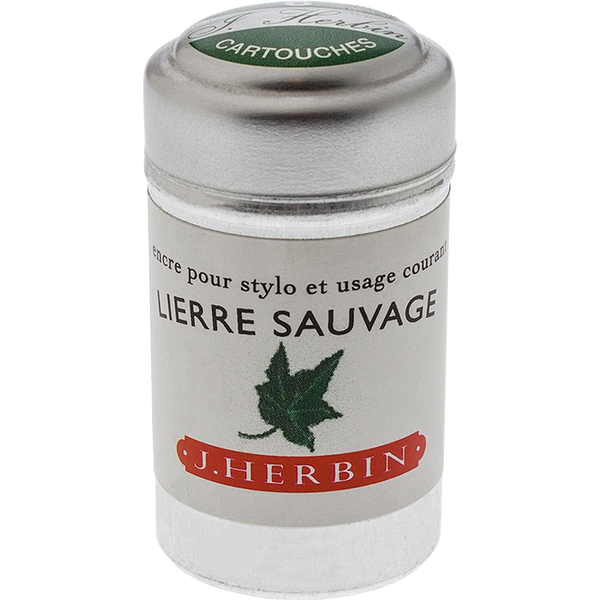 J. Herbin Fountain Pen Lierre Sauvage Ink Cartridge-Pen Boutique Ltd