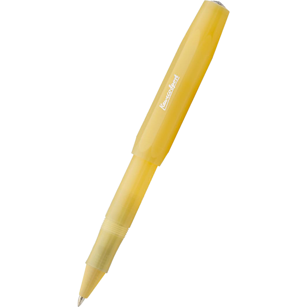 https://www.penboutique.com/cdn/shop/products/Kaweco-Frosted-Sport-Rollerball-Pen---Sweet-Banana-1.png?v=1669837872